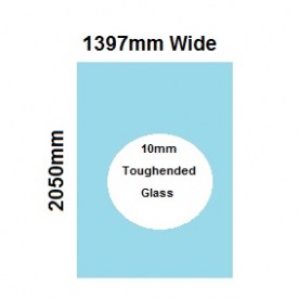 1397mm Glass Shower Screen Panel