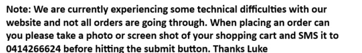 Error message