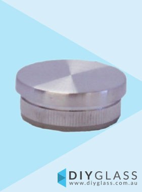 38mm Flat End Cap for Glass Balustrade Top Rail