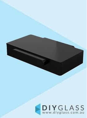 Black Glass Clamp Seat for Square front Glass Clamps