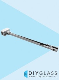 Glass to Back Wall Brace Bracket - Chrome Plated -  For Shower Screen