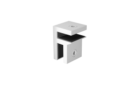 Matt White Small Glass Brace Bracket