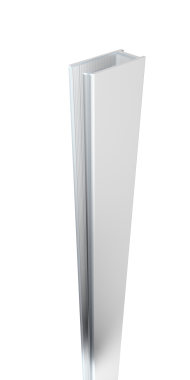 Matt White 35mm Deep 2100mm Long Shower Screen Wall Channel