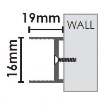 Matt Black Shower Screen Channel