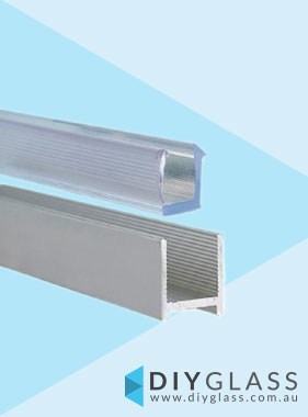 2100mm Long Satin Shower Screen Aluminium U Channel