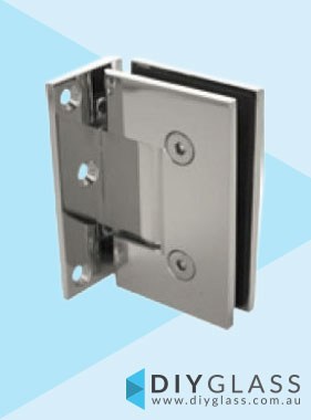 Offset Wall to Glass Chrome Shower Screen Door Hinge