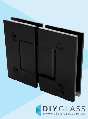 Glass to Glass Matt Black Shower Screen Door Hinge