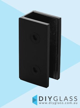 Wall Bracket - Matt Black -  For Glass Shower Screen