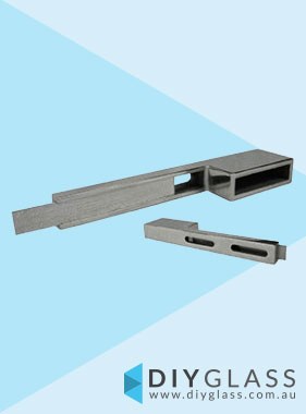 50x10mm Extended Wall Plate for Glass Offset Rail