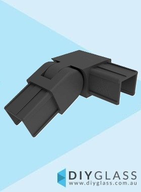 25x21mm Black 90 Degree Vertical Joiner - Right