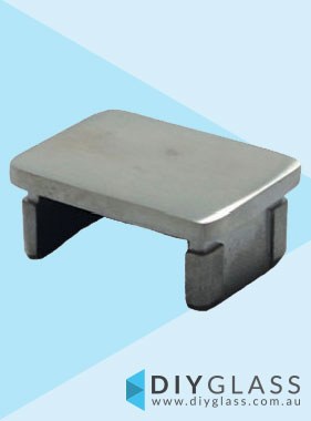 40x30mm End Cap for Glass Top Rail