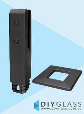 Black Insulated Core Hole Pool Fence Spigot with Dress Ring