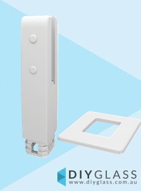 Insulated White Core Hole Pool Fence Spigot with Dress Ring