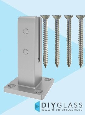 Insulated Silver Pool Fence Spigot with Screws