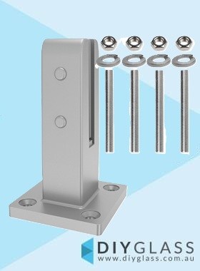 Silver Insulated Pool Fence Spigot with fixing rods