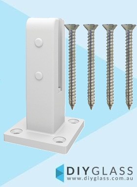 White Insulated Spigots with Fixing Screws