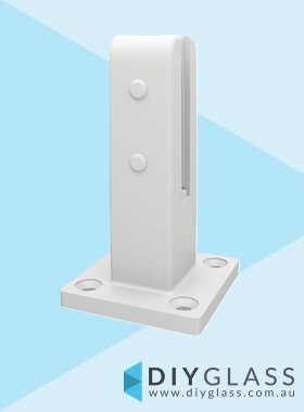 Insulated White Pool Fence Spigot