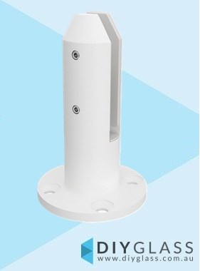 Matt White Round Base Plate Spigot