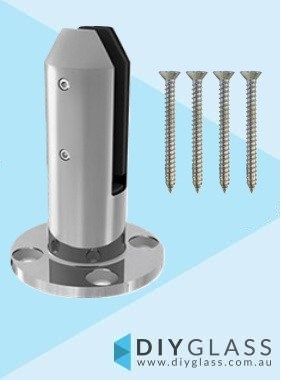 Polished Round Base Plate Spigot with Screws