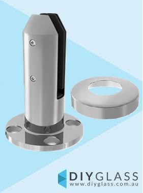 Polished Round Base Plate Spigot with cover