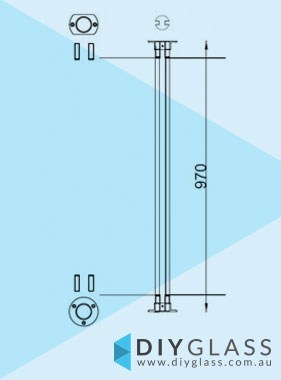 Round Slotted Balustrade Centre Post