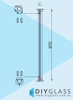 Round Slotted Balustrade Corner Post