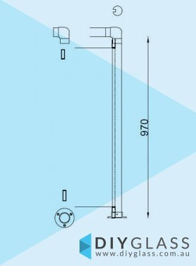 Round Slotted Balustrade End Post