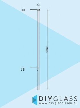 Round Slotted Pool Fence Corner Post