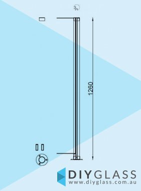 Round Slotted Pool Fence Corner Post