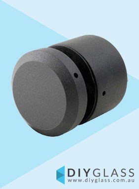 Black 50mm Diameter x 50mm Body Standoff for Face Mount Glass Balustrade / Pool Fence