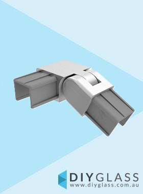 25x21mm Satin 90 Degree Adjustable Joiner Left