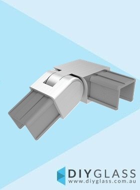 Satin 25x21mm 90 Degree Vertical Adjustable Joiner Right
