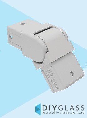 White Vertical Adjustable Joiner for 25x21mm Slotted Rail