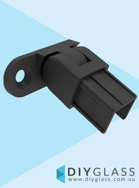 25x21mm Vertical Adjustable Wall Plate Black